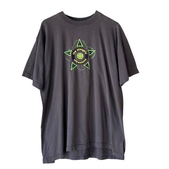 Vintage 1990s The All Mighty Ultrasound T Shirt Made in USA 90s Band Tee - Picture 1 of 6